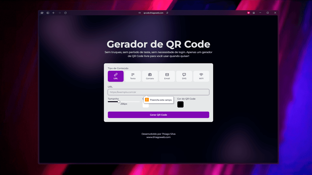 Gerador de QR Code